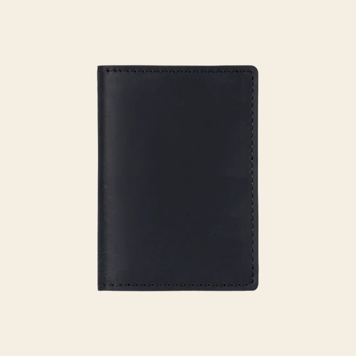 Porte-cartes en cuir luxe pour homme double pliable vertical