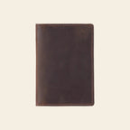 Porte-cartes en cuir luxe pour homme double pliable vertical