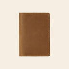 Porte-cartes en cuir luxe pour homme double pliable vertical