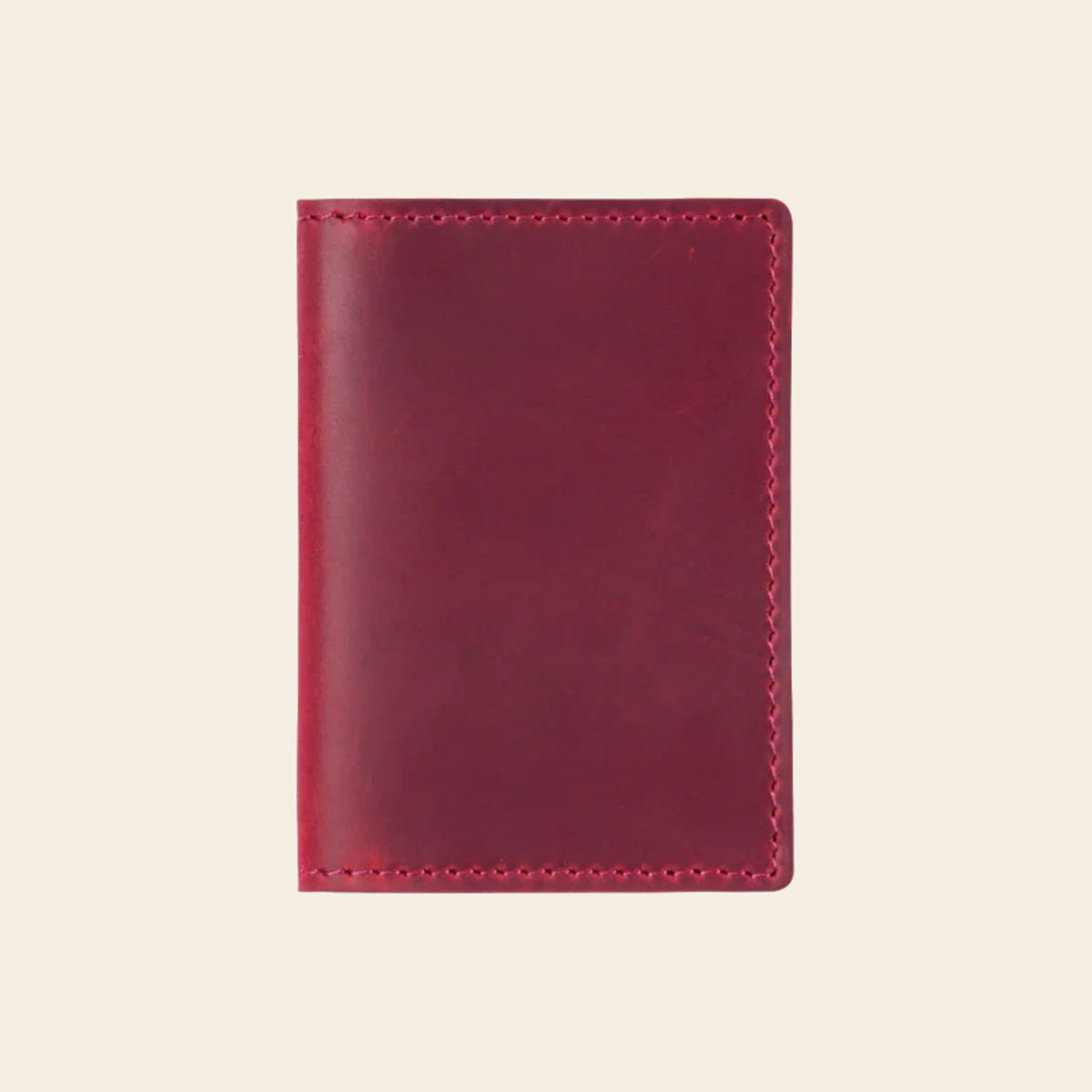 Porte-cartes en cuir luxe pour homme double pliable vertical
