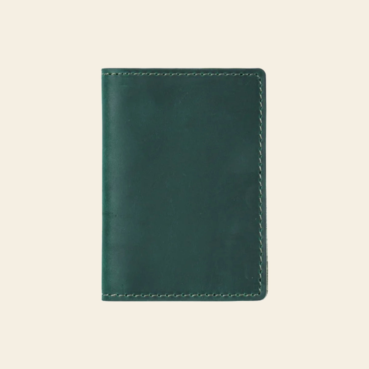Porte-cartes en cuir luxe pour homme double pliable vertical