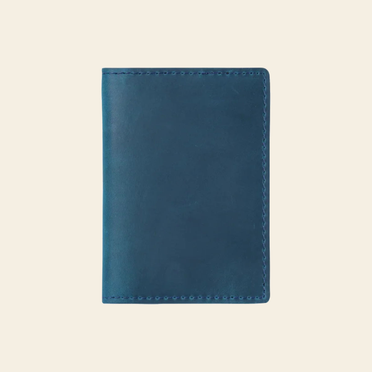 Porte-cartes en cuir luxe pour homme double pliable vertical