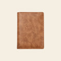 Porte-cartes en cuir luxe pour homme grand format pliable
