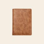 Porte-cartes en cuir luxe pour homme grand format pliable