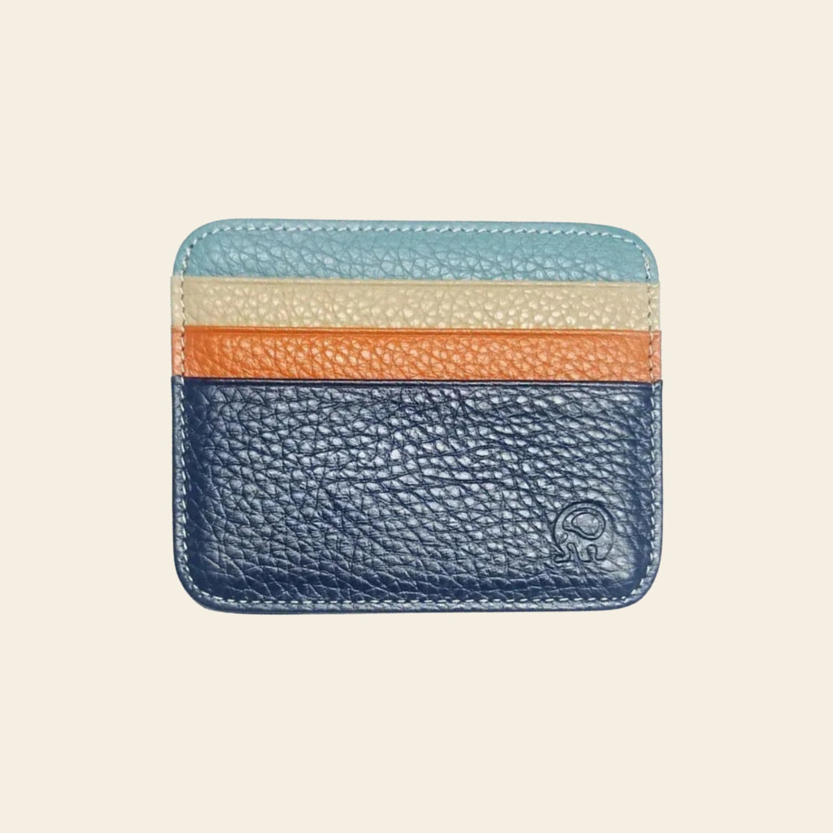 Porte-cartes en cuir luxe pour homme minimaliste plat