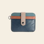 Porte-cartes en cuir luxe pour homme simple compact porte clé