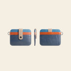 Porte-cartes en cuir luxe pour homme simple compact porte clé