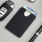 Porte-cartes en cuir luxe pour homme ultra fin extra plat