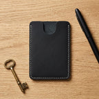 Porte-cartes en cuir luxe pour homme ultra fin extra plat