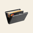 Porte-cartes métallique pour homme rigide anti-piratage automatique pop-up sécurisé anti-RFID