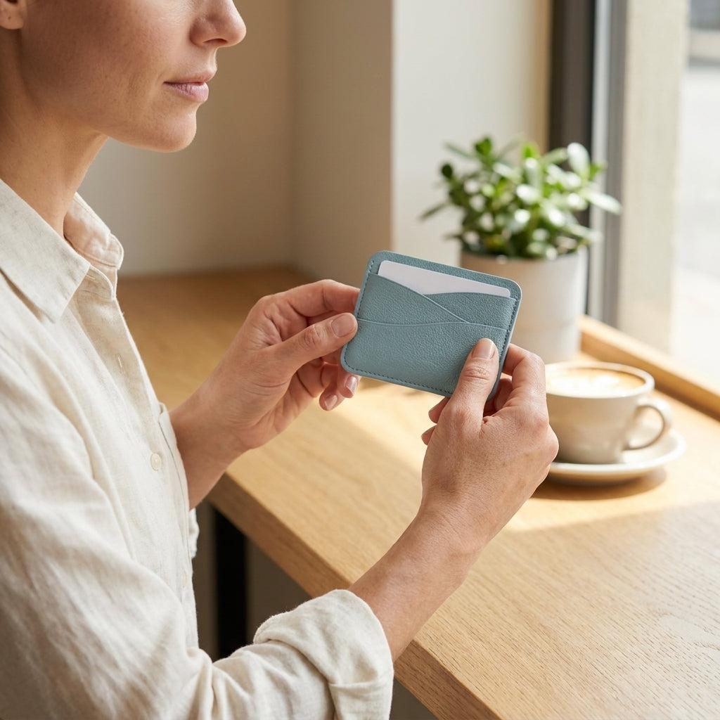 Porte-cartes pour femme mini compact