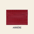 Porte-cartes pour femme motif croco personnalisé