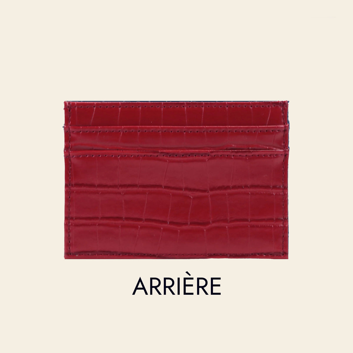 Porte-cartes pour femme motif croco personnalisé