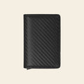 Porte-cartes pour homme carbone pliable automatique pop-up sécurisé anti-RFID