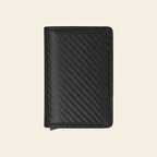 Porte-cartes pour homme carbone pliable automatique pop-up sécurisé anti-RFID