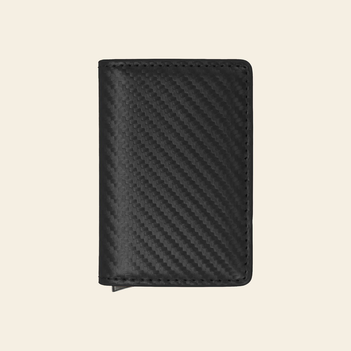 Porte-cartes pour homme carbone pliable automatique pop-up sécurisé anti-RFID