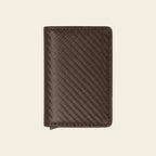 Porte-cartes pour homme carbone pliable automatique pop-up sécurisé anti-RFID