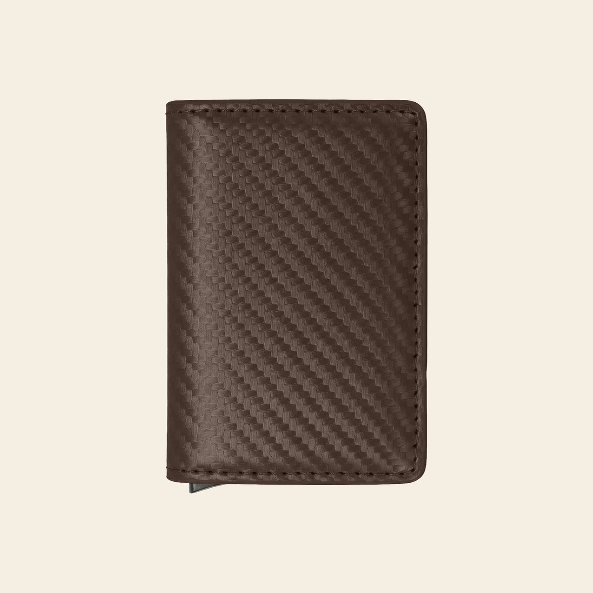 Porte-cartes pour homme carbone pliable automatique pop-up sécurisé anti-RFID