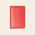 Porte-cartes pour homme carbone pliable automatique pop-up sécurisé anti-RFID