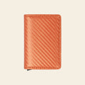 Porte-cartes pour homme carbone pliable automatique pop-up sécurisé anti-RFID