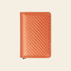 Porte-cartes pour homme carbone pliable automatique pop-up sécurisé anti-RFID