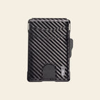 Porte-cartes pour homme carbone rigide automatique pop-up sécurisé anti-RFID pince à billets