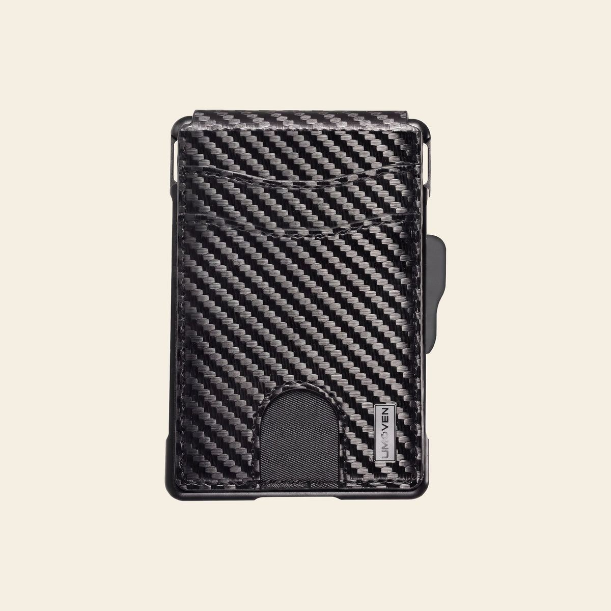 Porte-cartes pour homme carbone rigide automatique pop-up sécurisé anti-RFID pince à billets