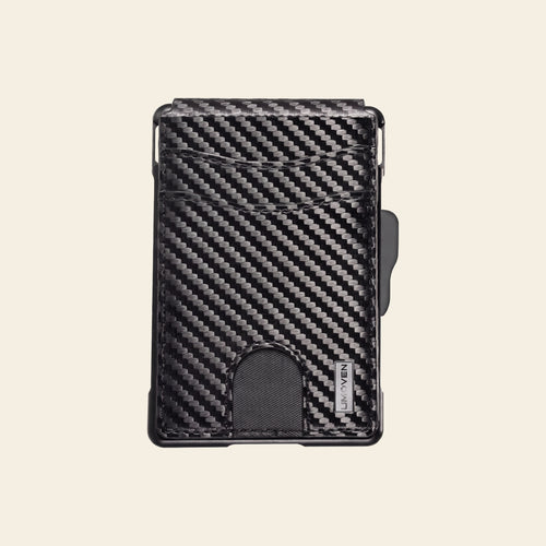 Porte-cartes pour homme carbone rigide automatique pop-up sécurisé anti-RFID pince à billets